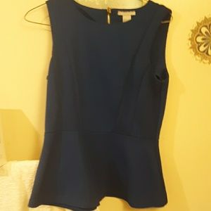 H & M blue fitted summer top